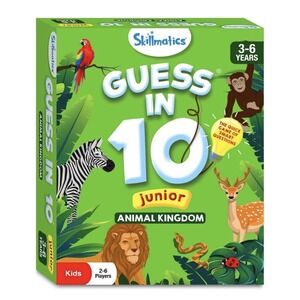 Skillmatics Guess in 10 Animal Kingdom Card Game Ages 6+